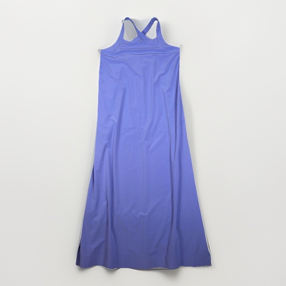 Athleta Arrival Dress Size M Lilac Purple Activewear Cross Back Maxi EUC